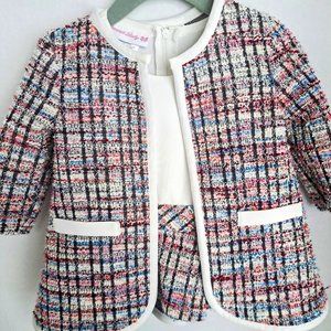 Bonnie Baby 2 piece dress w/jacket 3/6 mo Infant